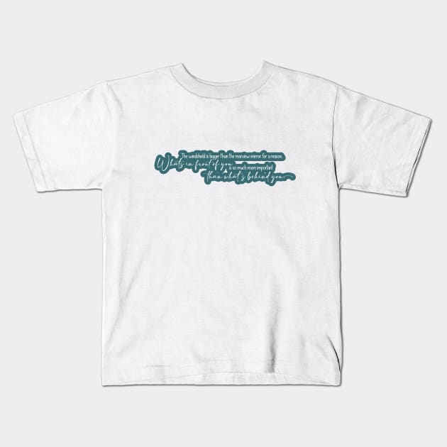 the windshield is bigger than the rearview Kids T-Shirt by Wenby-Weaselbee